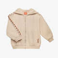 Carlo Oversize Zip-up Hoodie Oyster