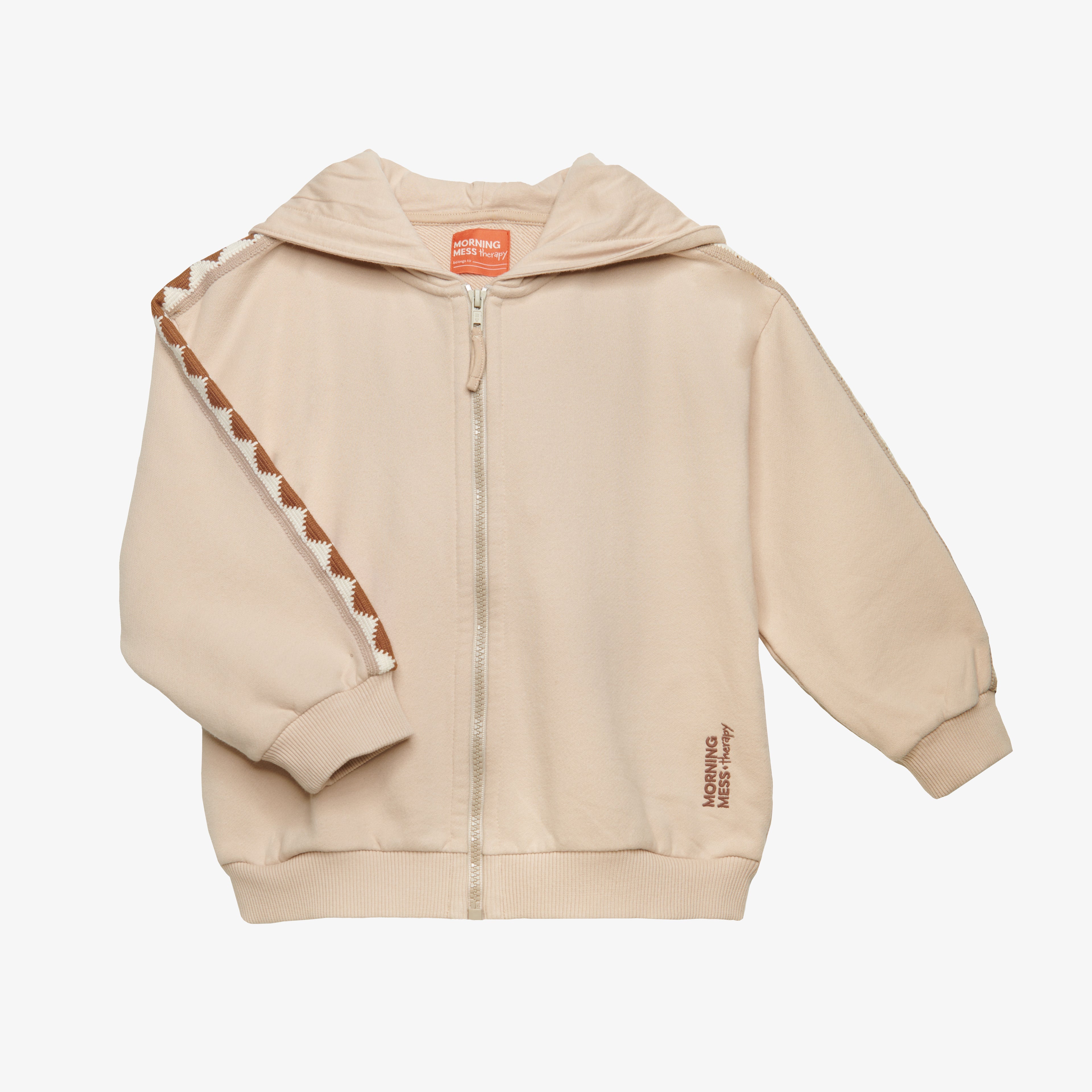 Carlo Oversize Zip-up Hoodie Oyster