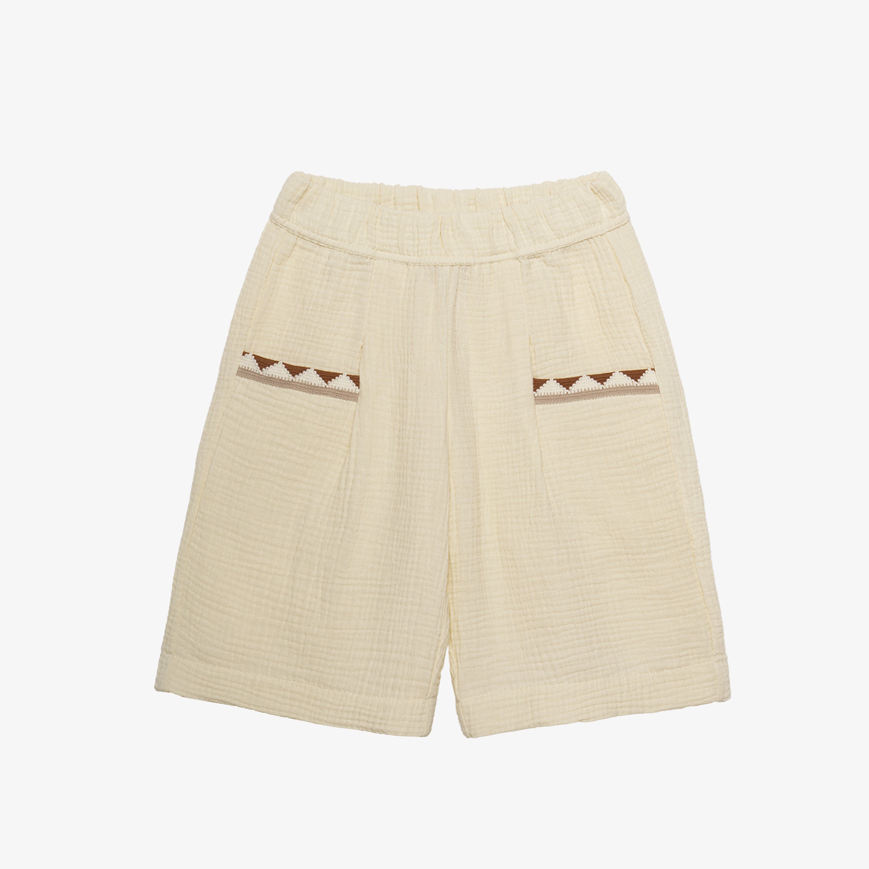 Marta Bermuda Pants Cotton Muslin Buttermilk