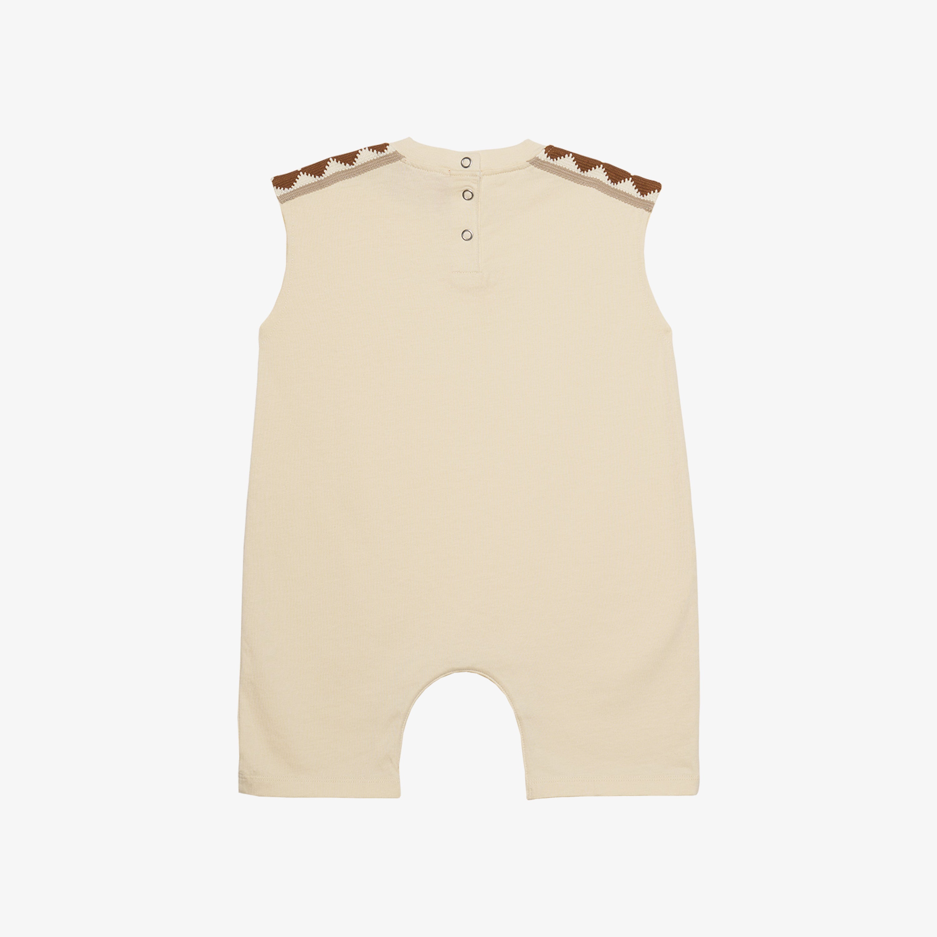Milton Sleeveless Cotton Overall Buttermilk