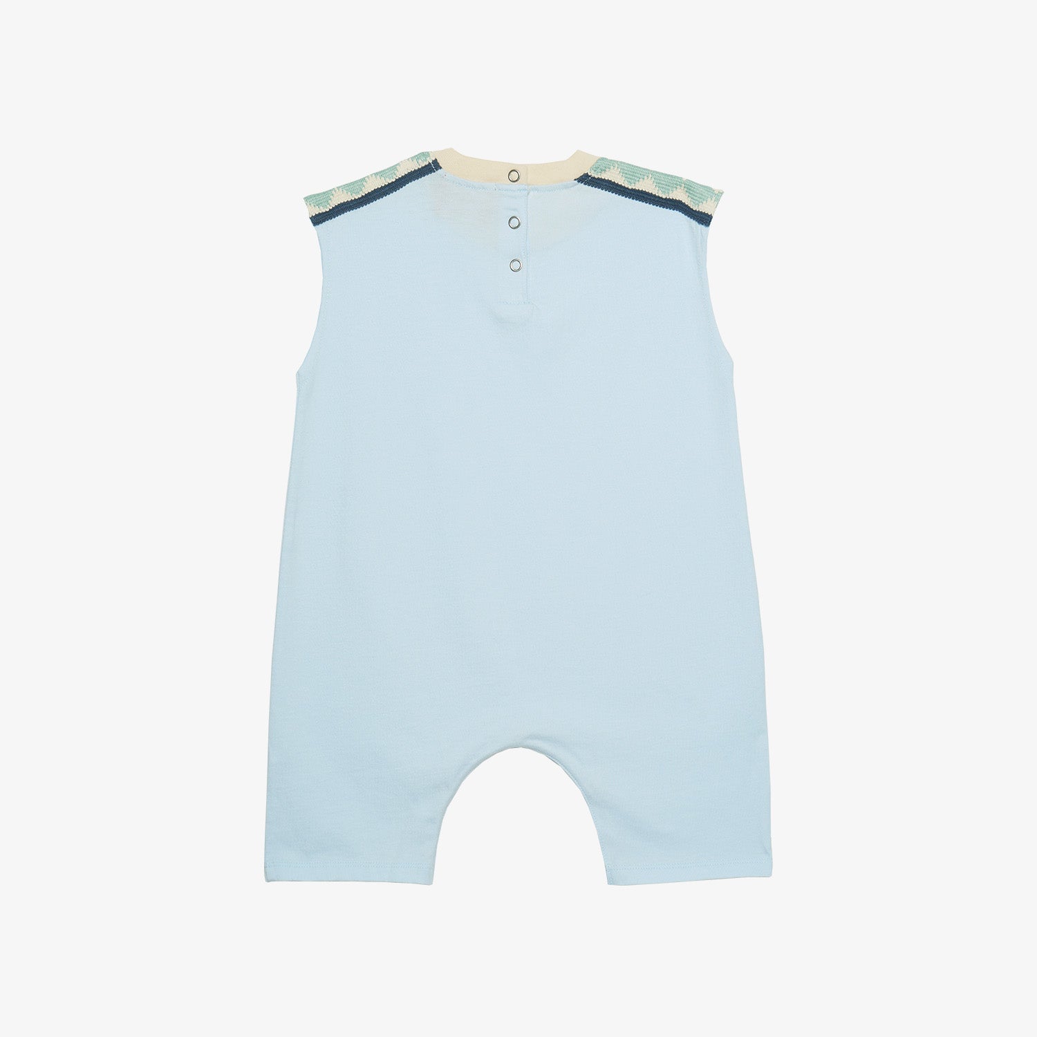 Milton Sleeveless Cotton Overall Sky Blue
