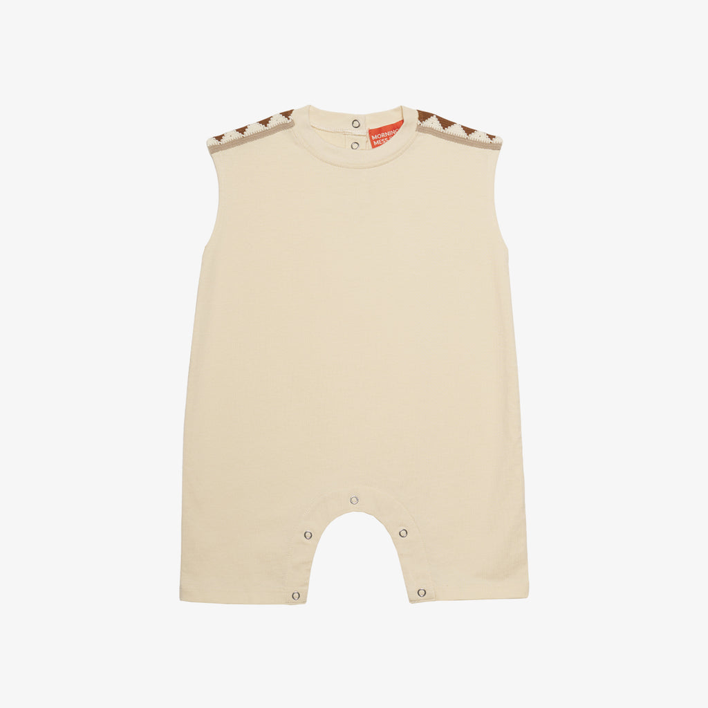 Milton Sleeveless Cotton Overall Buttermilk