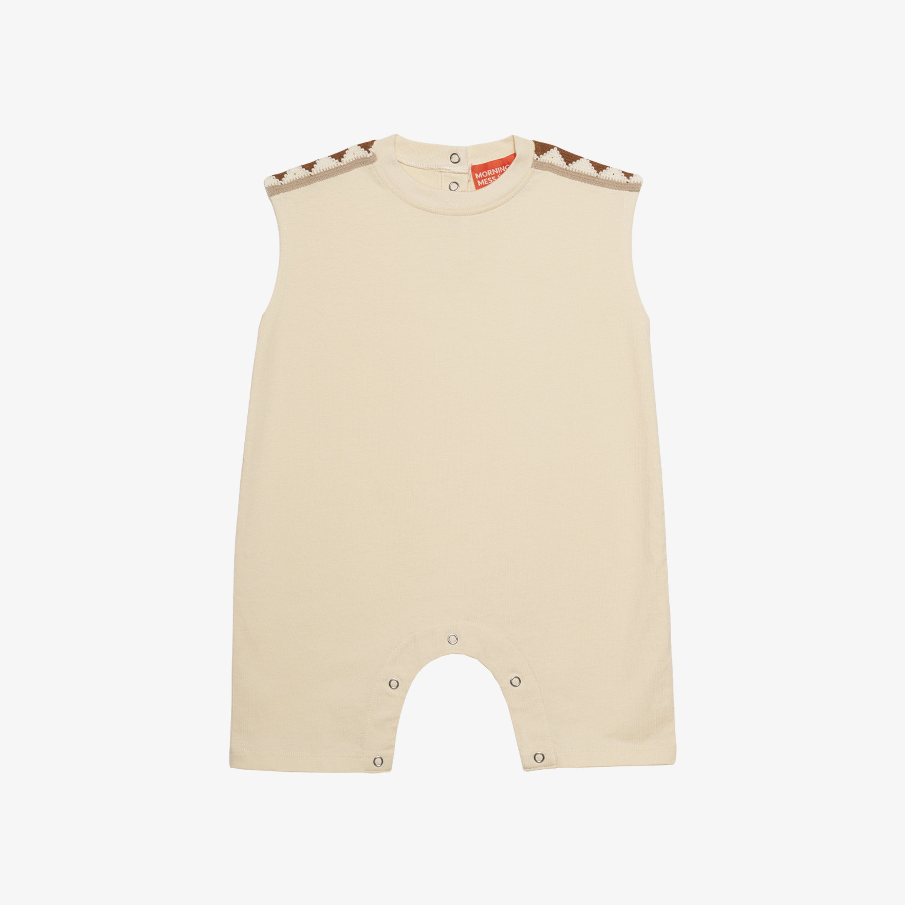 Milton Sleeveless Cotton Overall Buttermilk