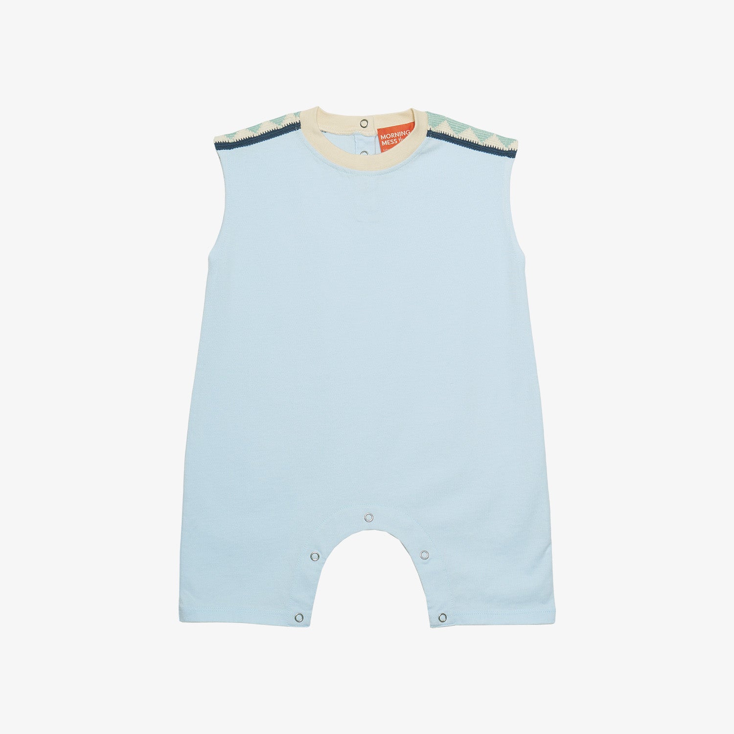 Milton Sleeveless Cotton Overall Sky Blue