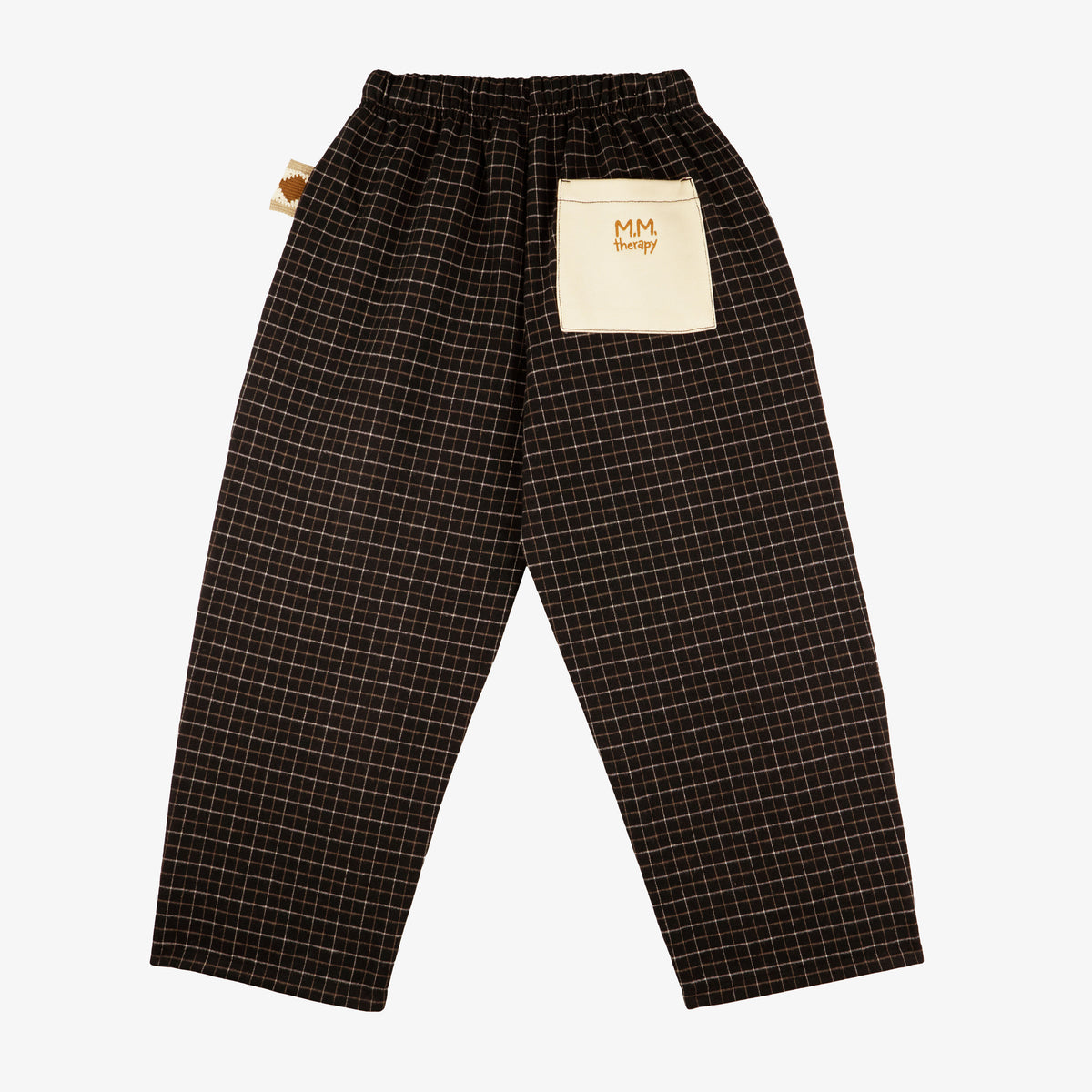 Molly Checked Fabric Pants Carrot Fit
