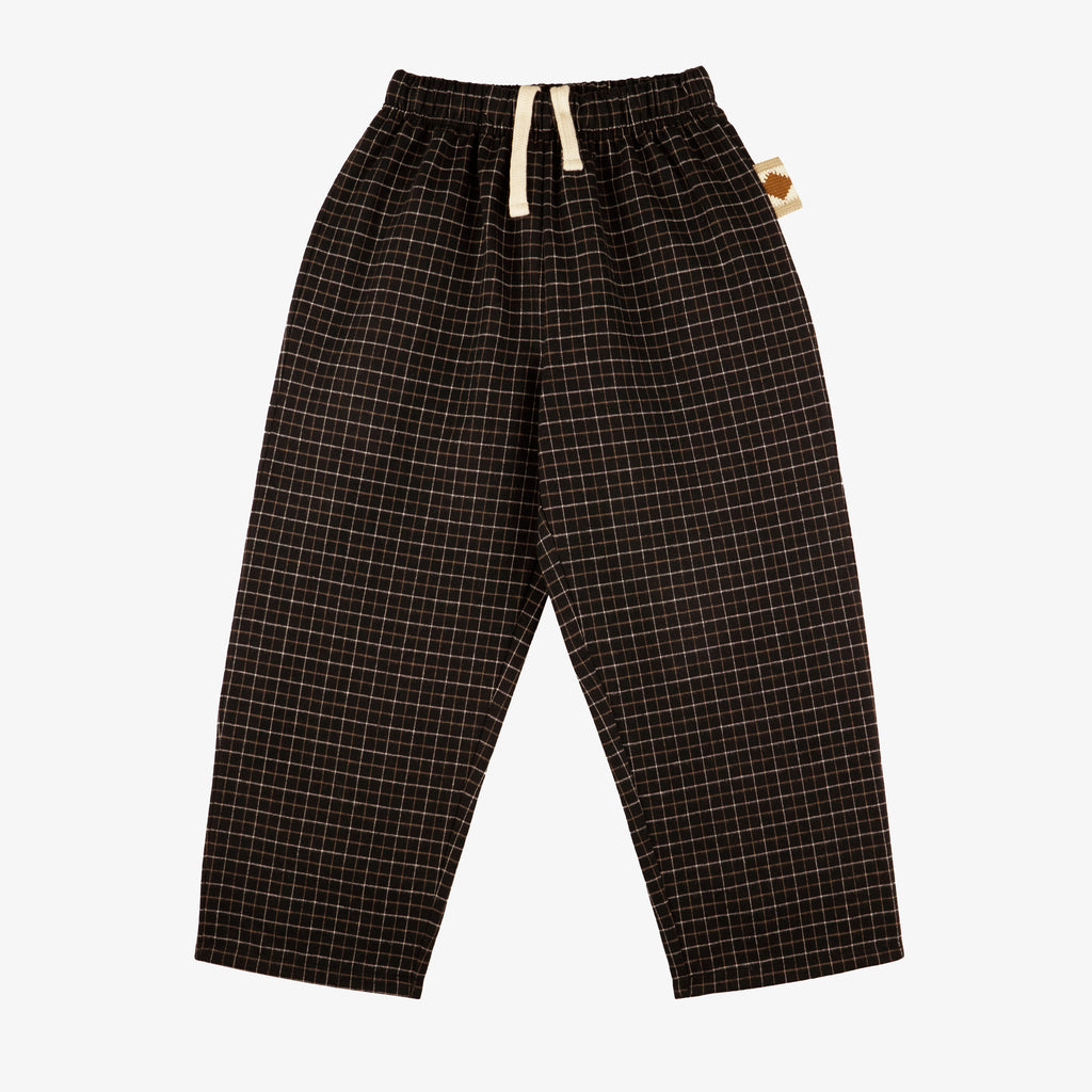 Molly Checked Fabric Pants Carrot Fit