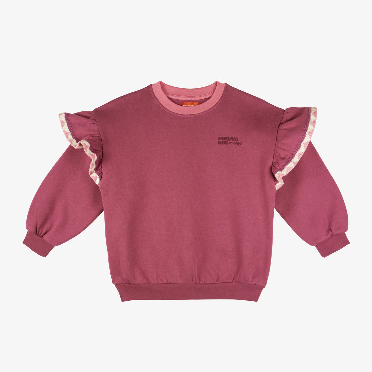 Poppy Sweatshirt Balloon Relaxed Fit Mauve
