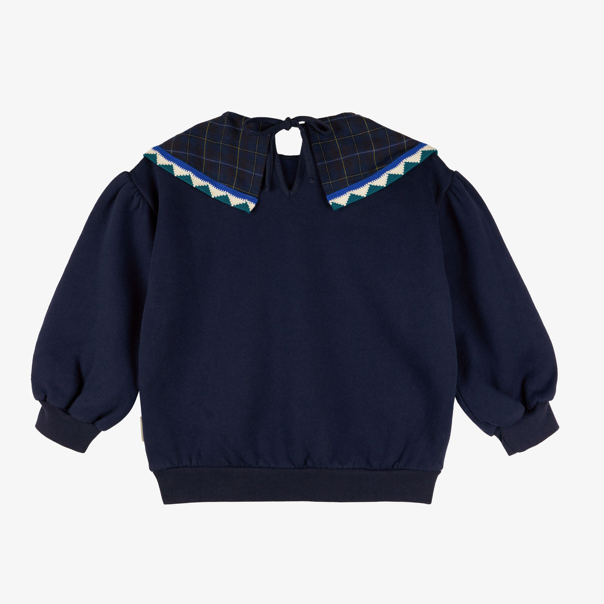 Rosie Statement Collar Sweatshirt Midnight Blue