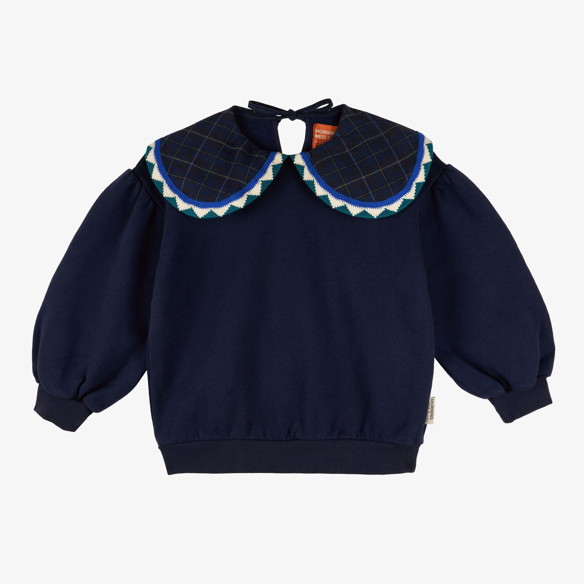 Rosie Statement Collar Sweatshirt Midnight Blue