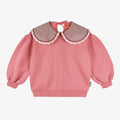 Rosie Statement Collar Sweatshirt Rose