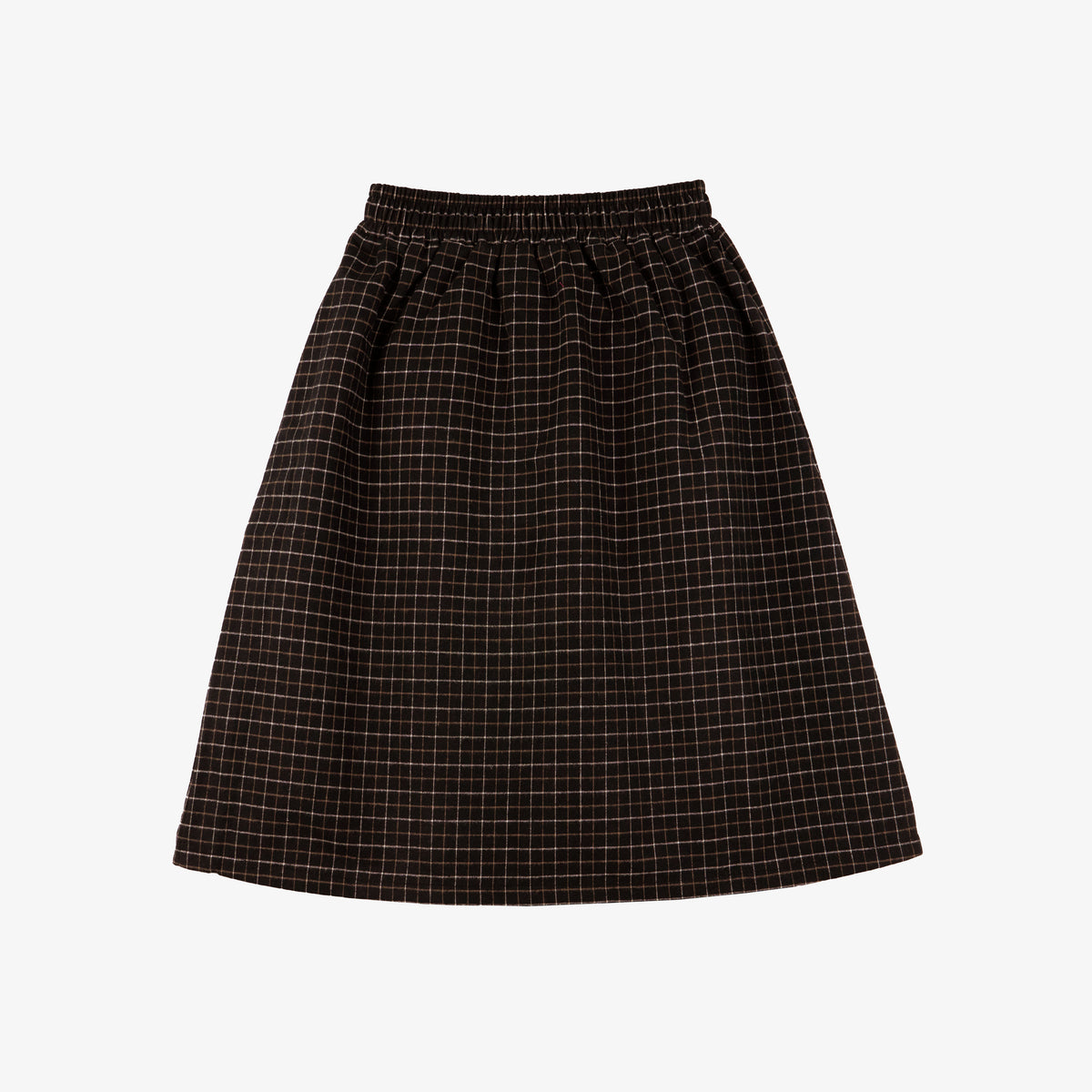 Scarlett Midi Skirt Checked Organic Cotton