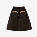 Scarlett Midi Skirt Checked Organic Cotton