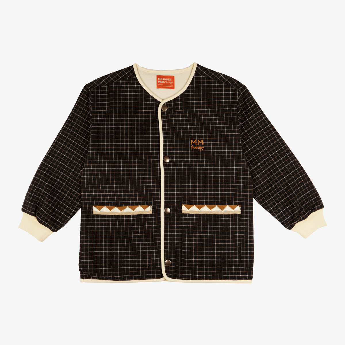 Stella Cardigan Checked Organic Cotton