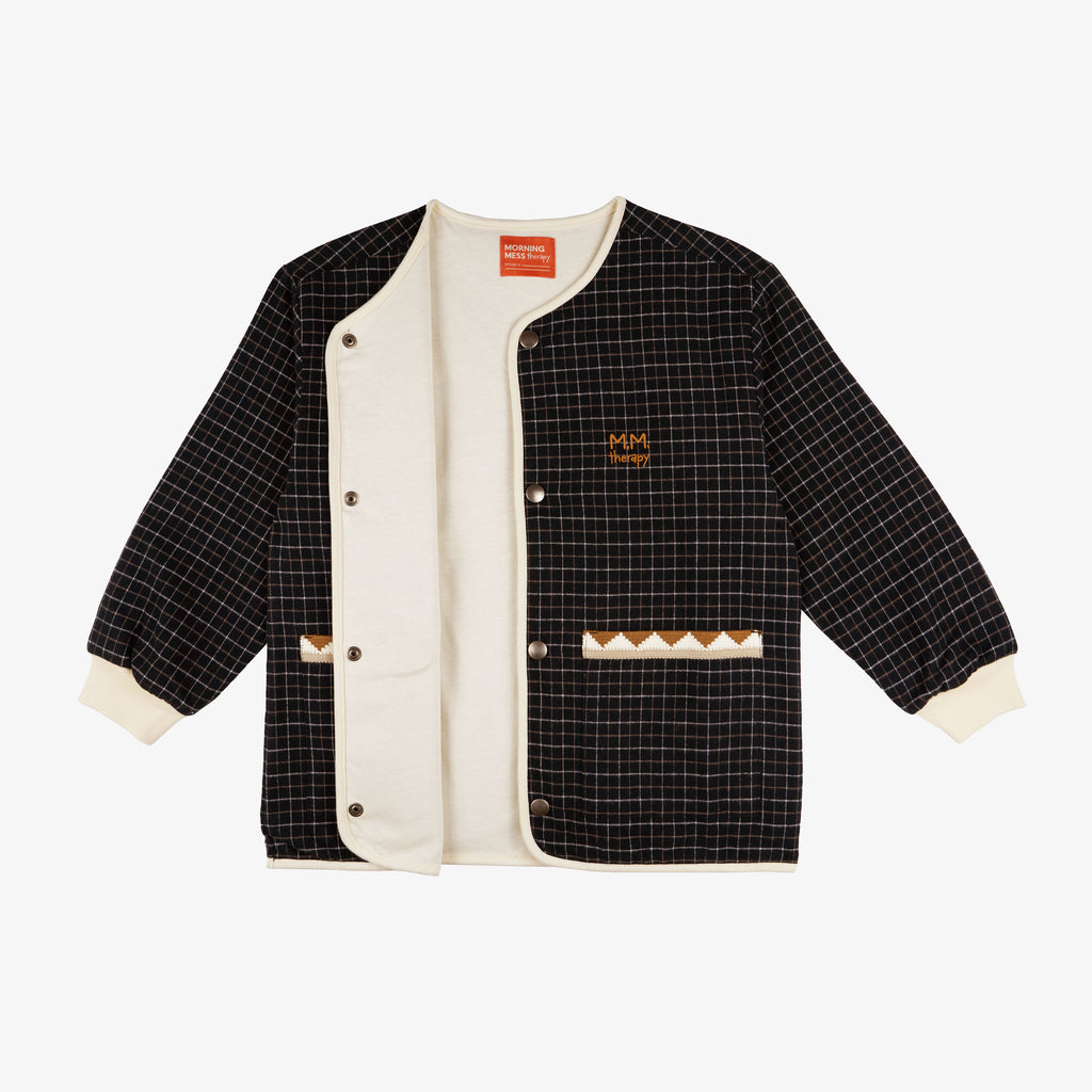 Stella Cardigan Checked Organic Cotton