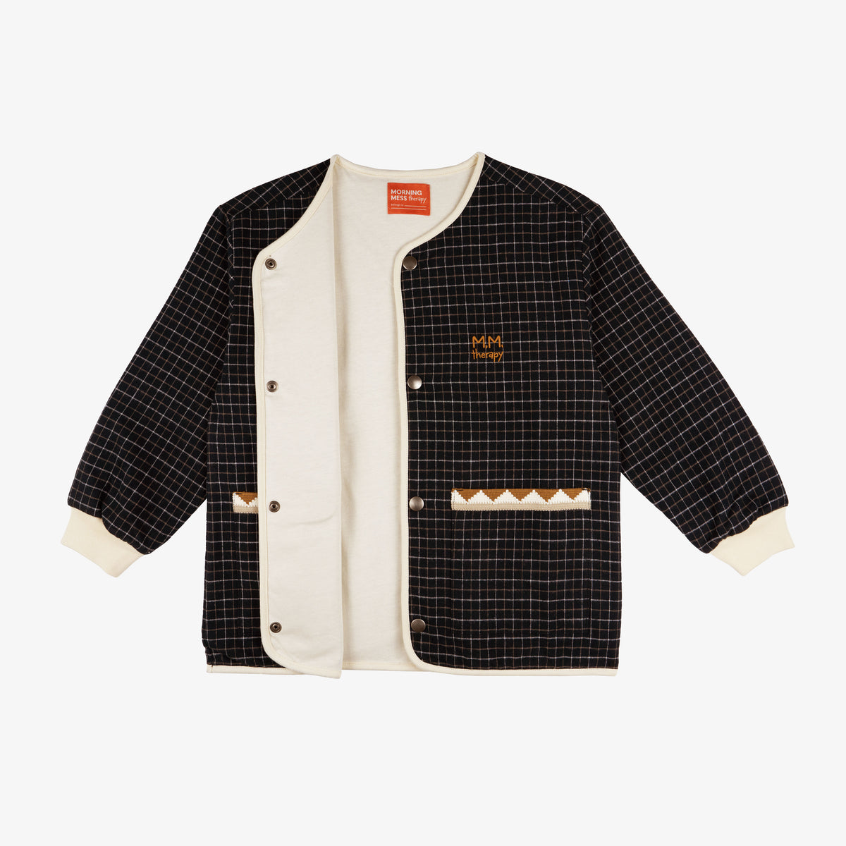 Stella Cardigan Checked Organic Cotton