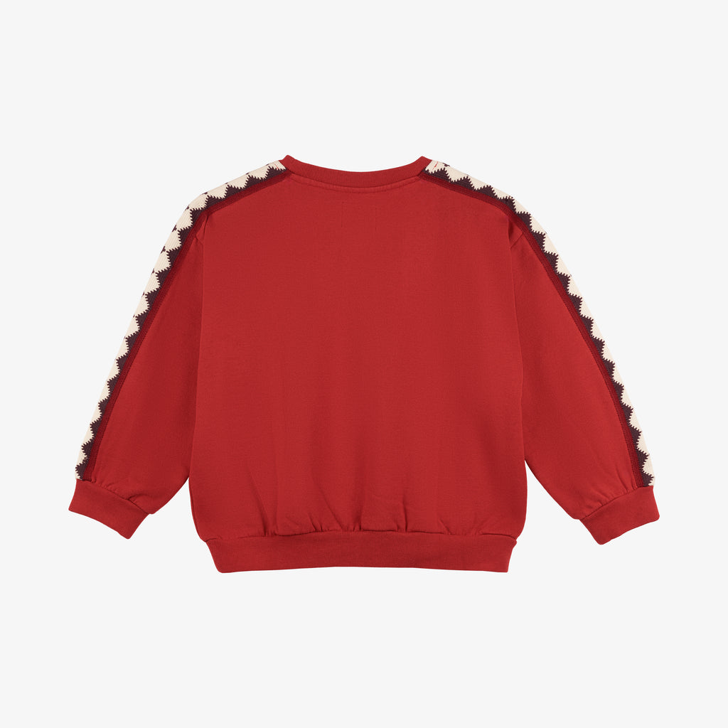 Nico Sweatshirt Oversize Balloon Fit Deep Red