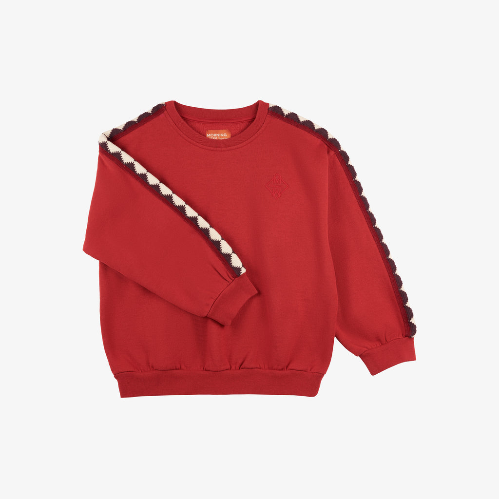 Nico Sweatshirt Oversize Balloon Fit Deep Red