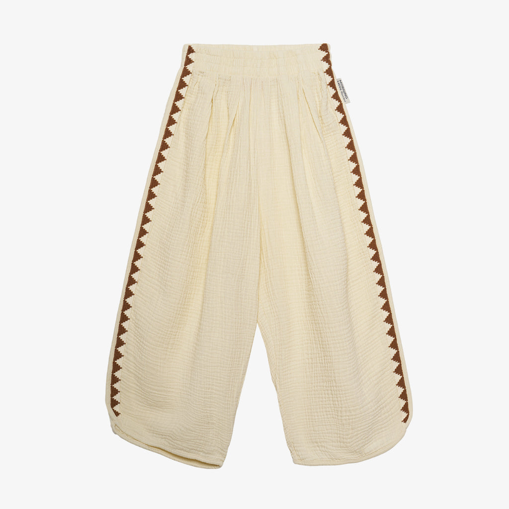Sofia Ankle Pants Cotton Muslin Buttermilk