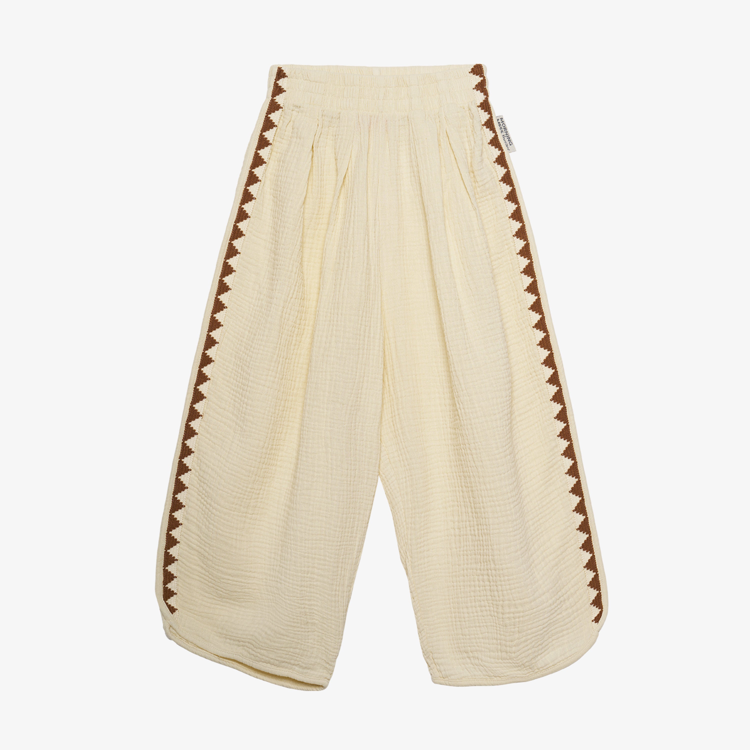 Sofia Ankle Pants Cotton Muslin Buttermilk